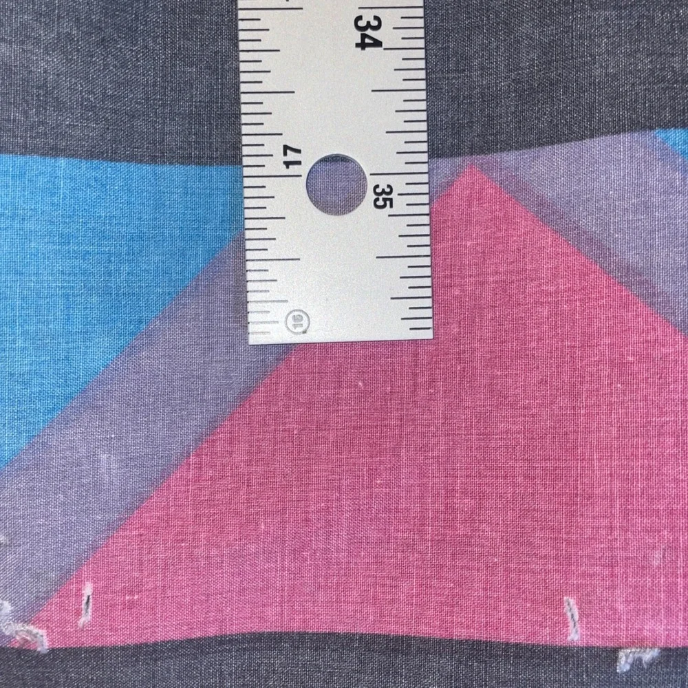 JP Stevens Pillow Cases Standard Teal Pink Geometric 80s Vintage Percale Set